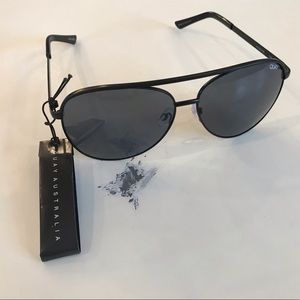 Quay Australia Vivienne Black Smoke Sunglasses NWT